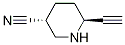trans-6-ethynylpiperidine-3-carbonitrile CAS#: 1357946-90-7