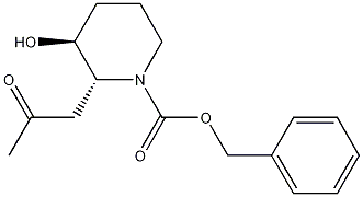 trans-N-Benzyloxycarbonyl 3-Hydroxy-2-(2-oxopropyl)piperidine CAS#: 1091605-42-3