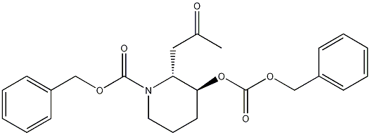 trans-N,O-Bis(benzyloxycarbonyl) 3-Hydroxy-2-(2-oxopropyl)piperidine CAS#: 1091605-46-7