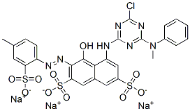 trisodium 5-[[4-chloro-6-(methylphenylamino)-1,3,5-triazin-2-yl]amino]-4-hydroxy-3-[(4-methyl-2-sulphonatophenyl)azo]naphthalene-2,7-disulphonate CAS#: 70210-46-7
