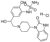 1-[1-[2-hydroxy-2-[4-hydroxy-3-(sulfamoylamino)phenyl]ethyl]-4-piperid yl]-2-oxo-3H-benzoimidazole hydrochloride CAS#: 74406-03-4