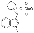 1-(1-Methyl-1H-indol-3-yl)methylenepyrrolidinium perchlorate CAS#: 74332-90-4