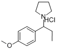 1-(1-(p-Methoxyphenyl)propyl)pyrrolidine hydrochloride CAS#: 74332-78-8
