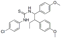 1-[1,2-bis(4-methoxyphenyl)butyl]-3-(4-chlorophenyl)thiourea CAS#: 76289-20-8