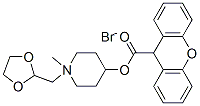 [1-(1,3-dioxolan-2-ylmethyl)-1-methyl-3,4,5,6-tetrahydro-2H-pyridin-4- yl] 9H-xanthene-9-carboxylate bromide CAS#: 79708-72-8