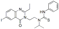 1-[2-(2-ethyl-6-iodo-4-oxo-quinazolin-3-yl)ethyl]-3-phenyl-1-propan-2- yl-thiourea CAS#: 77301-17-8