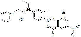 1-[2-[[4-[(2-bromo-4,6-dinitrophenyl)azo]-m-tolyl]ethylamino]ethyl]pyridinium chloride CAS#: 72361-40-1