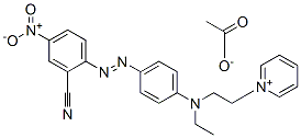 1-[2-[[4-[(2-cyano-4-nitrophenyl)azo]phenyl]ethylamino]ethyl]pyridinium acetate CAS#: 72829-23-3