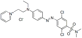 1-[2-[[4-[[2,5-dichloro-4-[(dimethylamino)sulphonyl]phenyl]azo]phenyl]ethylamino]ethyl]pyridinium chloride CAS#: 72361-39-8