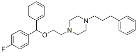 1-[2-[(4-Fluorophenyl)phenylmethoxy]ethyl]-4-(3-phenylpropyl)piperazine CAS#: 76778-24-0