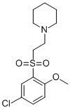 1-(2-((5-Chloro-2-methoxyphenyl)sulfonyl)ethyl)piperidine CAS#: 74254-62-9