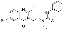 1-[2-(6-bromo-2-ethyl-4-oxo-quinazolin-3-yl)ethyl]-1-ethyl-3-phenyl-th iourea CAS#: 77301-14-5