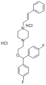 1-(2-(BIS-(4-FLUOROPHENYL)METHOXY)ETHYL)-4-(3-PHENYL-2-PROPENYL)PIPERAZINE DIHYDROCHLORIDE CAS#: 77862-93-2