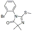 1-(2-Bromophenyl)-4,4-dimethyl-2-(methylthio)-2-imidazolin-5-one CAS#: 77893-64-2