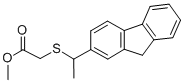 (1-(2-Fluorenyl)-aethylmercapto)essigsaeuremethyl ester [German] CAS#: 72353-30-1