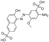 1-(2-Methoxy-4-amino-5-sulfophenylazo)-2-hydroxy-6-sulfonaphthalene CAS#: 74526-37-7