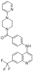 1-(2-Pyridinyl)-4-(4-((7-(trifluoromethyl)-4-quinolinyl)amino)benzoyl) piperazine CAS#: 72141-45-8