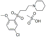 1-[3-(5-chloro-2-methoxy-phenyl)sulfonylpropyl]piperidine, methanesulf onic acid CAS#: 74254-82-3