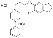 1-(3-((6-Fluoro-2,3-dihydro-1H-inden-5-yl)oxy)propyl)-4-phenylpiperazi ne dihydrochloride CAS#: 78114-74-6