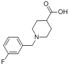 1-(3-FLUOROBENZYL)PIPERIDINE-4-CARBOXYLIC ACID CAS#: 783298-62-4