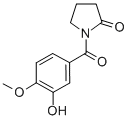 1-(3-Hydroxy-4-methoxybenzoyl)-2-pyrrolidinone CAS#: 78282-45-8