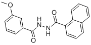 1-(3-METHOXYBENZOYL)-2-(1-NAPHTHOYL)-HYDRAZINE CAS#: 73941-12-5
