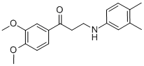1-(3,4-DIMETHOXYPHENYL)-3-(3,4-DIMETHYLANILINO)-1-PROPANONE CAS#: 763120-59-8