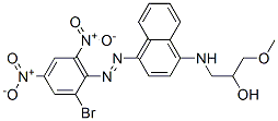 1-[[4-[(2-bromo-4,6-dinitrophenyl)azo]-1-naphthyl]amino]-3-methoxypropan-2-ol CAS#: 73384-72-2