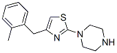1-[4-[(2-methylphenyl)methyl]-1,3-thiazol-2-yl]piperazine CAS#: 73553-66-9