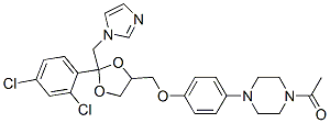 1-[4-[4-[[2-(2,4-dichlorophenyl)-2-(imidazol-1-ylmethyl)-1,3-dioxolan-4-yl]methoxy]phenyl]piperazin-1-yl]ethanone CAS#: 79156-75-5