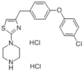 1-(4-((4-(4-Chlorophenoxy)phenyl)methyl)-2-thiazolyl)piperazine dihydr ochloride CAS#: 73553-71-6