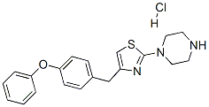 1-[4-[(4-phenoxyphenyl)methyl]thiazol-2-yl]piperazine monohydrochloride CAS#: 73553-70-5