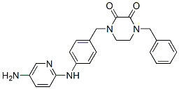 1-[[4-[(5-aminopyridin-2-yl)amino]phenyl]methyl]-4-benzyl-piperazine-2 ,3-dione CAS#: 77917-05-6