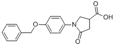 1-[4-(BENZYLOXY)PHENYL]-5-OXO-3-PYRROLIDINECARBOXYLIC ACID CAS#: 73422-90-9