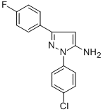1-(4-CHLOROPHENYL)-3-(4-FLUOROPHENYL)-1H-PYRAZOL-5-AMINE CAS#: 72411-55-3