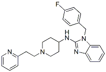 1-[(4-Fluorophenyl)methyl]-N-[1-[2-(2-pyridinyl)ethyl]-4-piperidinyl]-1H-benzimidazol-2-amine CAS#: 73735-69-0
