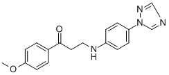 1-(4-METHOXYPHENYL)-3-[4-(1H-1,2,4-TRIAZOL-1-YL)ANILINO]-1-PROPANONE CAS#: 763126-06-3