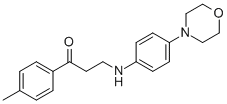 1-(4-METHYLPHENYL)-3-(4-MORPHOLINOANILINO)-1-PROPANONE CAS#: 763126-07-4