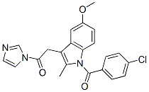 1-(4-chlorobenzoyl)-3-(2-(1H-imidazol-1-yl)-2-oxoethyl)-5-methoxy-2-methyl-1H-indole CAS#: 78486-46-1