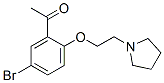 1-[5-bromo-2-(2-pyrrolidin-1-ylethoxy)phenyl]ethanone CAS#: 79010-27-8