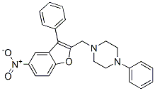 1-[(5-nitro-3-phenyl-benzofuran-2-yl)methyl]-4-phenyl-piperazine CAS#: 74239-99-9