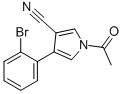 1-ACETYL-4-(2-BROMOPHENYL)-1H-PYRROLE-3-CARBONITRILE CAS#: 74738-13-9