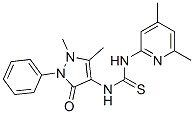 1-Antipyrinyl-3-(4,6-dimethylpyridin-2-yl)thiourea CAS#: 74051-61-9