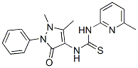 1-Antipyrinyl-3-(6-methyl-2-pyridyl)thiourea CAS#: 73953-57-8