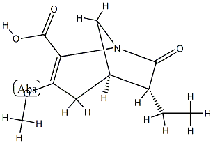 1-Azabicyclo[3.2.1]oct-2-ene-2-carboxylicacid,6-ethyl-3-methoxy-7-oxo-,(1R,5S,6S)-rel-(9CI) CAS#: 717132-87-1