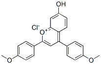 1-Benzopyrylium, 7-hydroxy-2,4-bis(4-methoxyphenyl)-, chloride CAS#: 78776-53-1