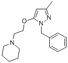 1-Benzyl-3-methyl-5-(2-piperidinoethoxy)pyrazole CAS#: 73972-66-4