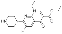 1-ETHYL-6-FLUORO-4-OXO-7-PIPERAZIN-1-YL-1,4-DIHYDRO-[1,8]NAPHTHYRIDINE-3-CARBOXYLIC ACID ETHYL ESTER CAS#: 74011-30-6