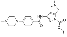 1-ETHYLOXYCARBONYL-3-[4-(4-METHYL-PIPERAZIN-1-YL)-BENZOYLAMINO]-5,6-DIHYDRO-PYRROLO[3,4-C]PYRAZOLE CAS#: 761443-50-9