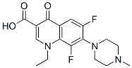 1-Ethyl-6,8-difluoro-1,4-dihydro-7-(4-methyl-1-piperazinyl)-4-oxo-3-quinolinecarboxylic acid CAS#: 75338-41-9